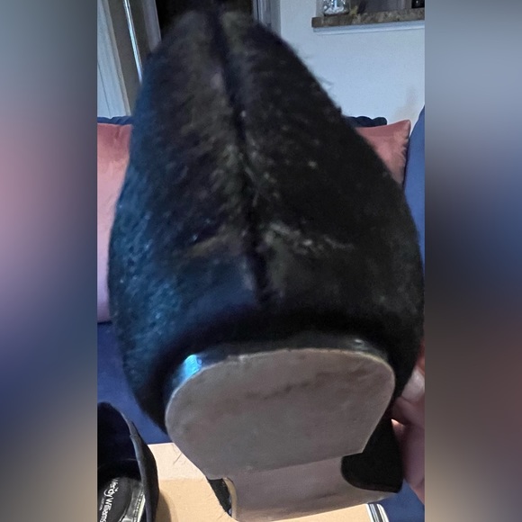 Black Pointed Toe Flats with PomPom Embellishment-Wendy Williams (HSN Exclusive) - Picture 6 of 8